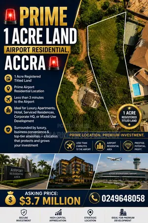 1-Acre Titled Land for Sale – Airport Residential, Accra