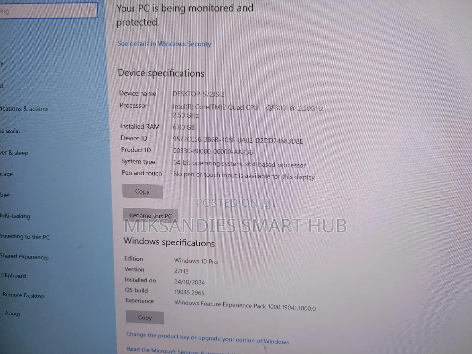 Desktop Computer HP 6GB Intel Core 2 Quad HDD 320GB