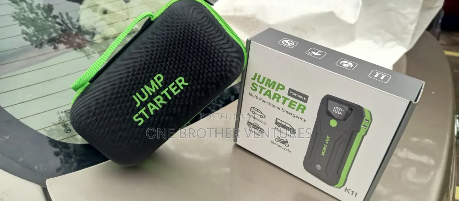 Rechargeable Multifunctional Car Battery Jumper Device 12v