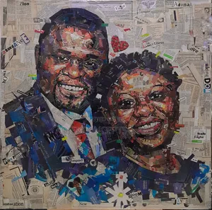 Newspaper Handmade Artworks on Canvas