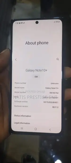 Samsung Galaxy Note 10 Plus 256 GB Black