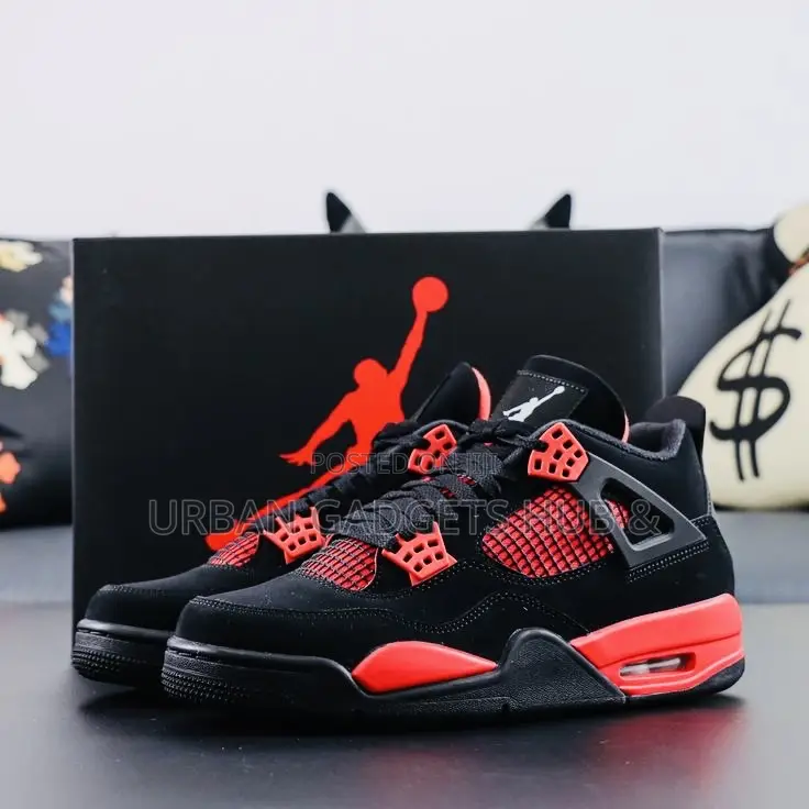 Jordan 4 Retro Red and Black