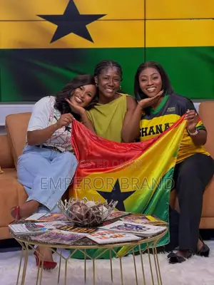 Ghana World Cup Fan Scarf | Black Star Silk Flag Scarf