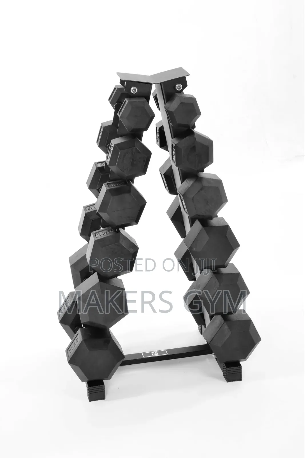 10kg - 37.5kg Dumbbell Set With Rack