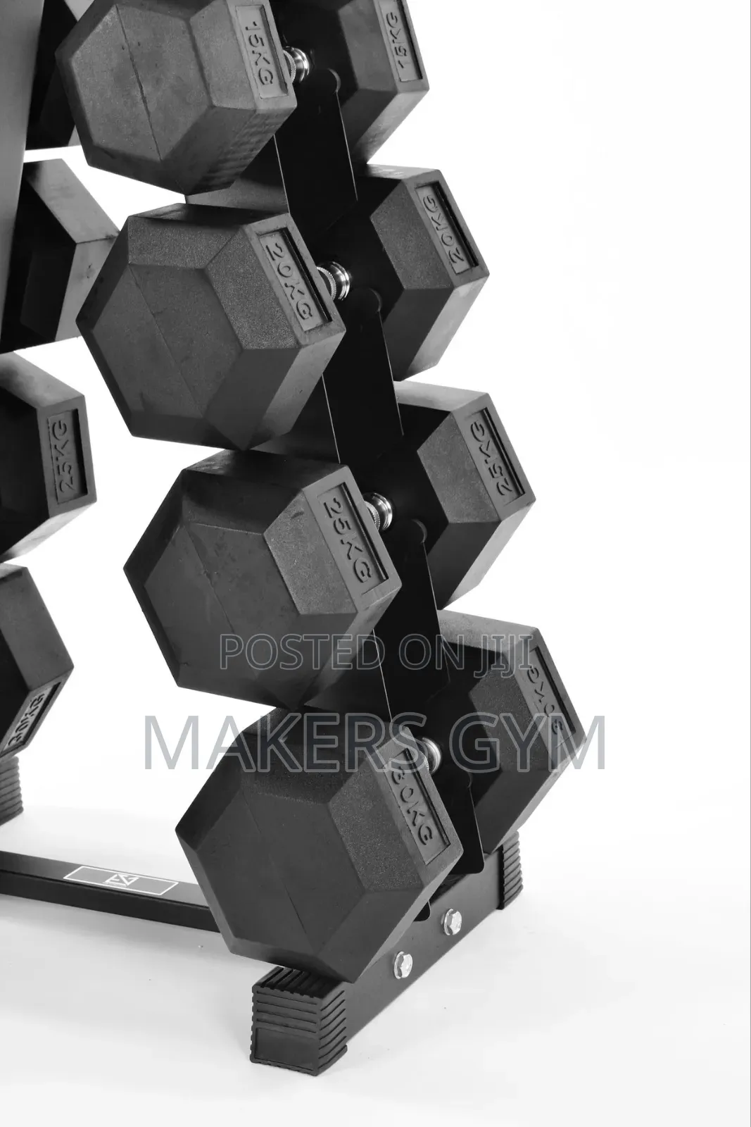 10kg - 37.5kg Dumbbell Set With Rack