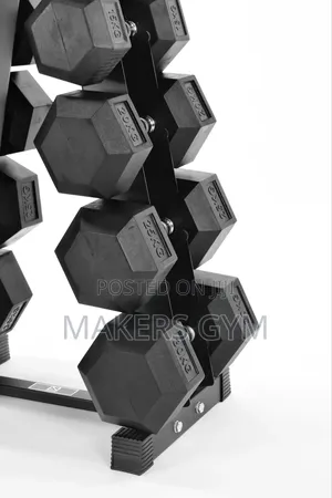 10kg - 37.5kg Dumbbell Set With Rack