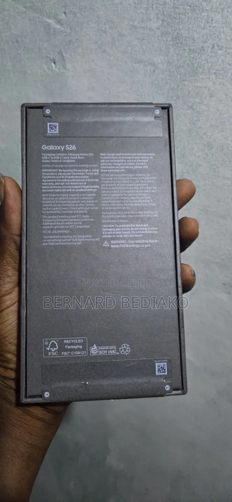 New Samsung Galaxy s26 512 GB Black