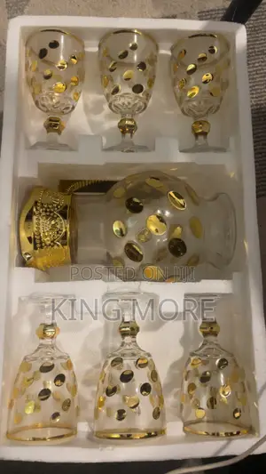 A Nice 7 Heavy Turkey Glassware Set for Sale