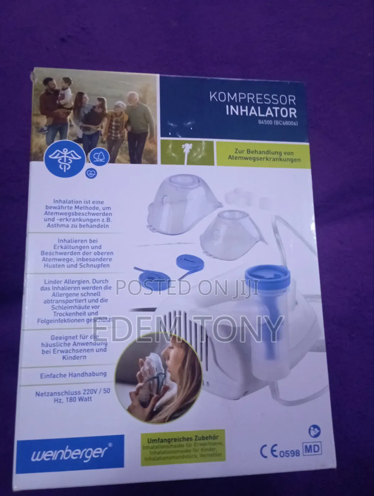 Weinberger Compressor Nebulizer for Treating Respiratory Illnesses