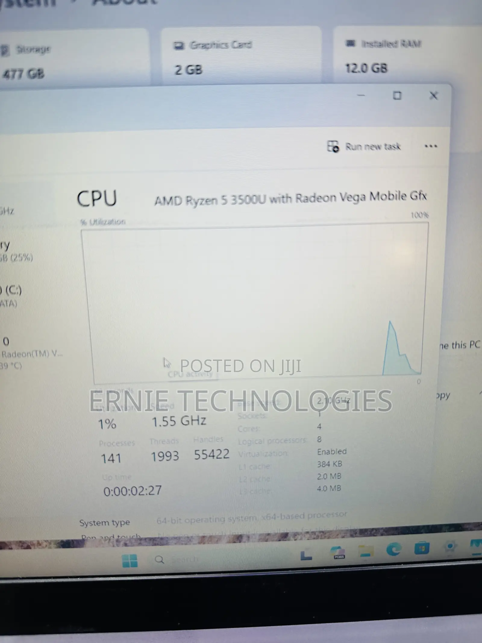 Laptop Lenovo Ideapad 3 12GB AMD Ryzen SSD 512GB