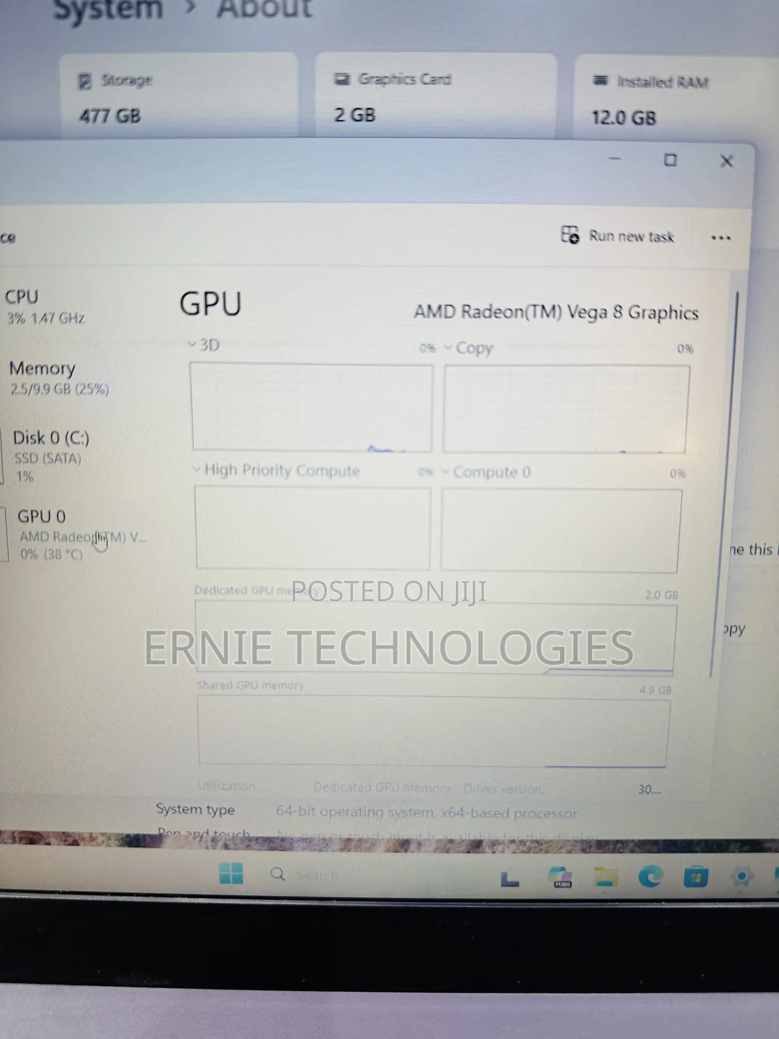 Laptop Lenovo Ideapad 3 12GB AMD Ryzen SSD 512GB