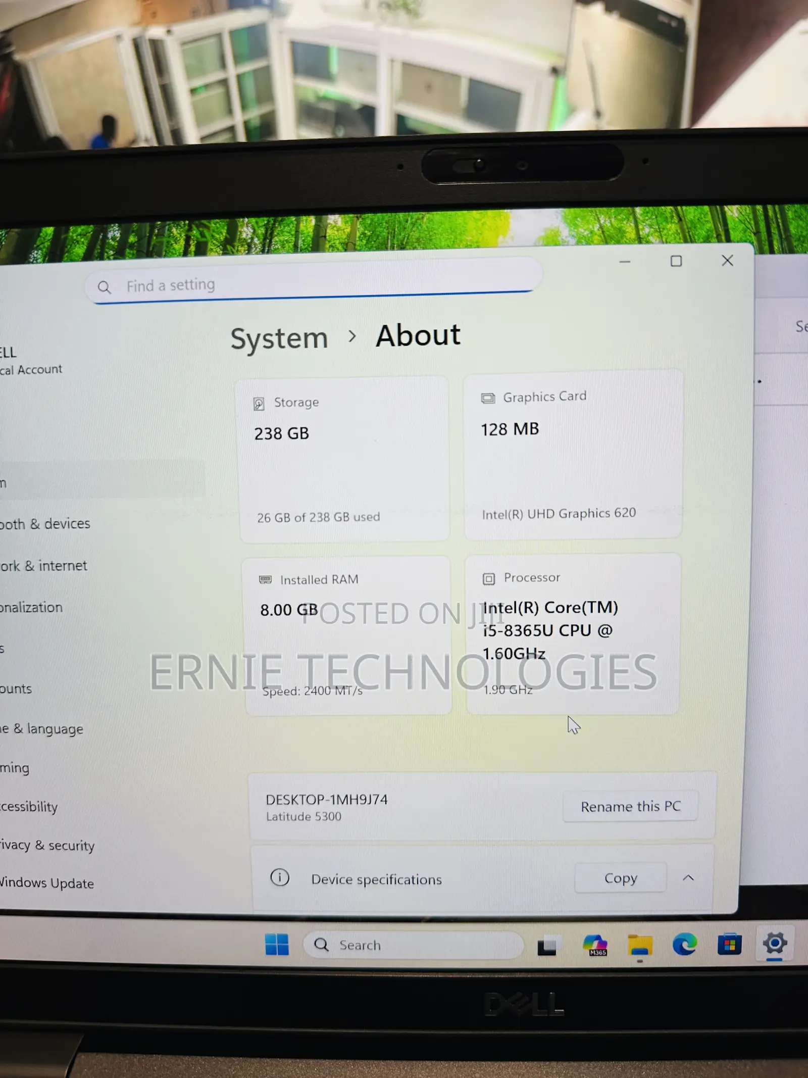 Laptop Dell Latitude 5300 8GB Intel Core i5 SSD 256GB