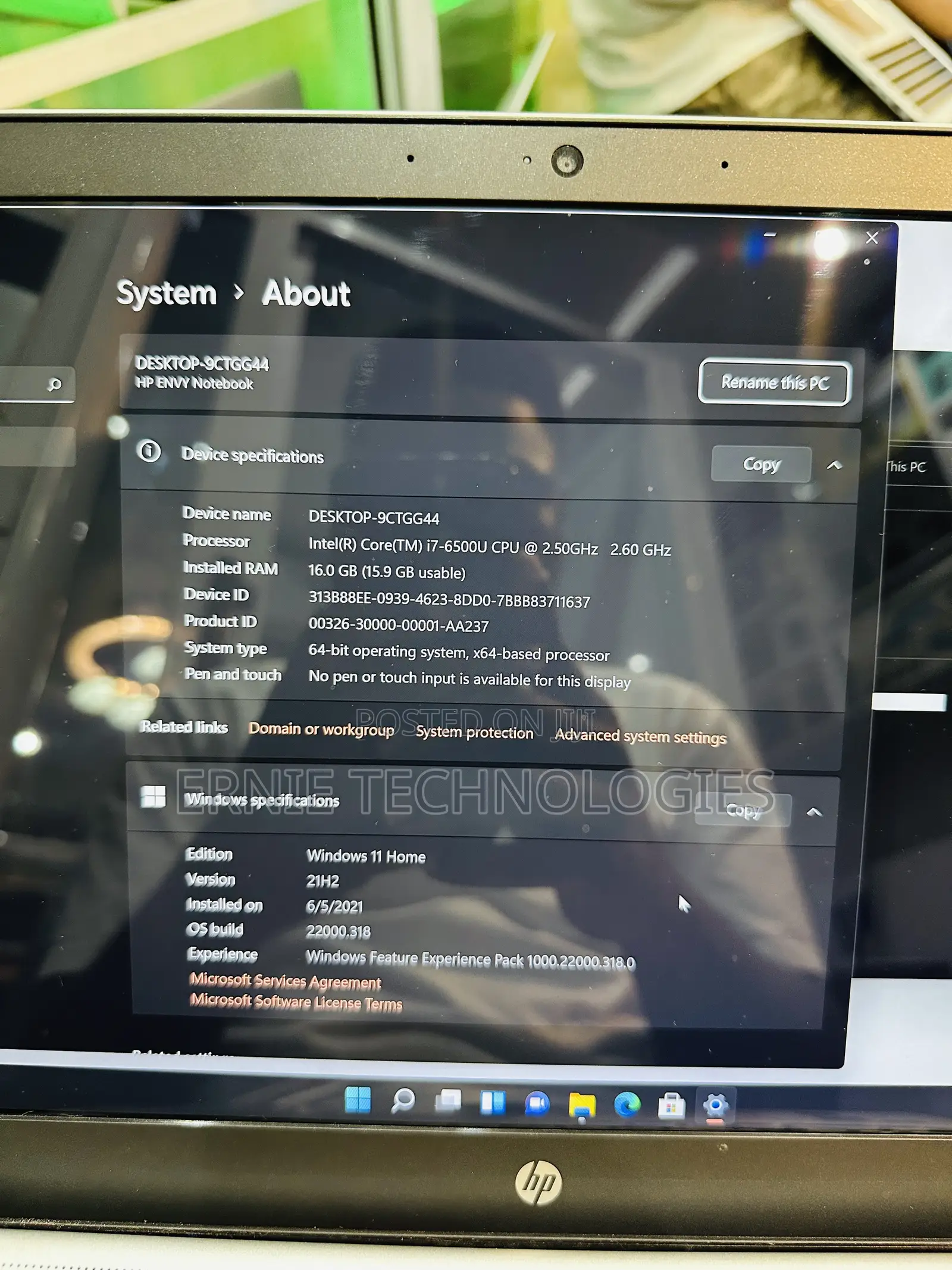 Laptop HP Envy 15 16GB Intel Core i7 HDD+SSD 1T