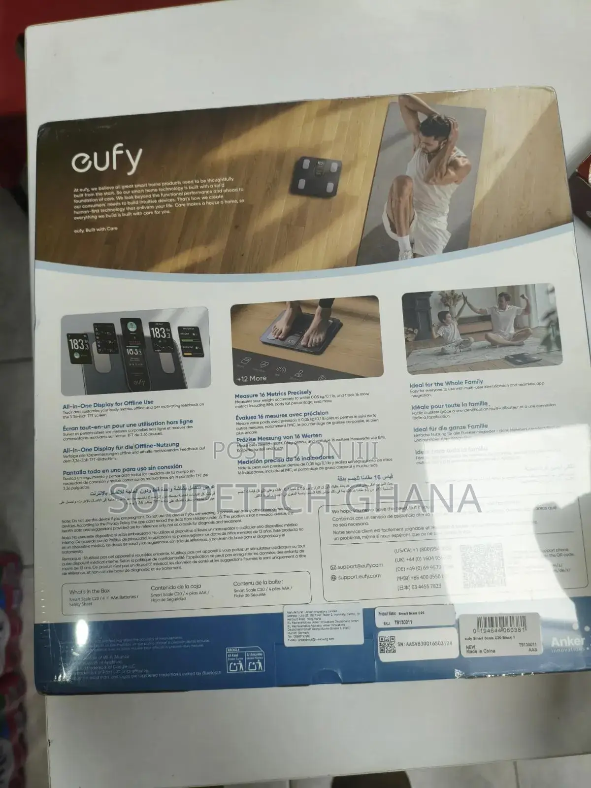 Eufy Smart Scale C20 – Digital Body Weight Health Analyzer