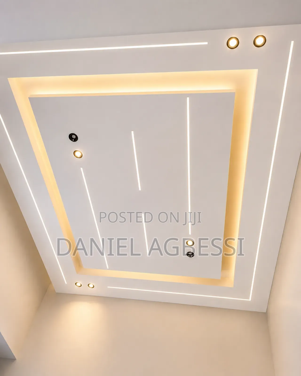 P.O.P Ceiling, Enduire and Painting
