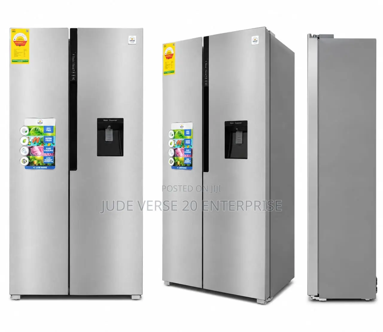 Oscar Side by Side Fridge