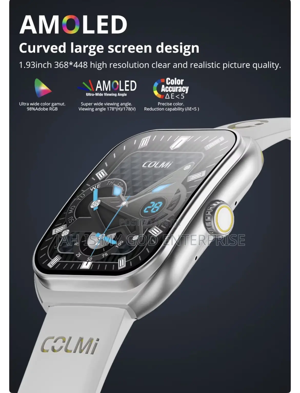 Colmi P86 1.93" Amoled Display Ip68 Waterproof Smart Watch - Silver