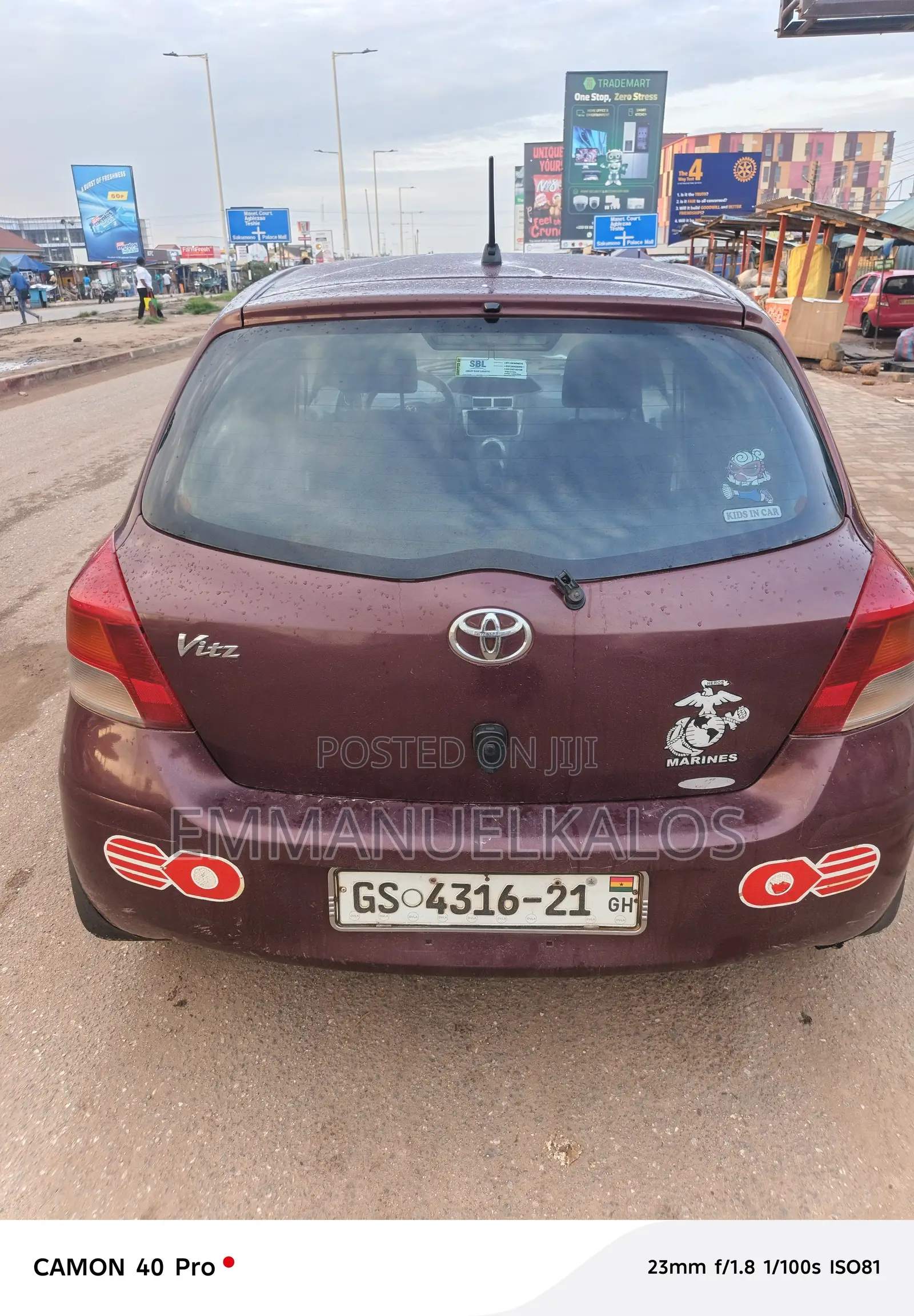 Toyota Vitz 1.3 AWD 5dr 2018 Red