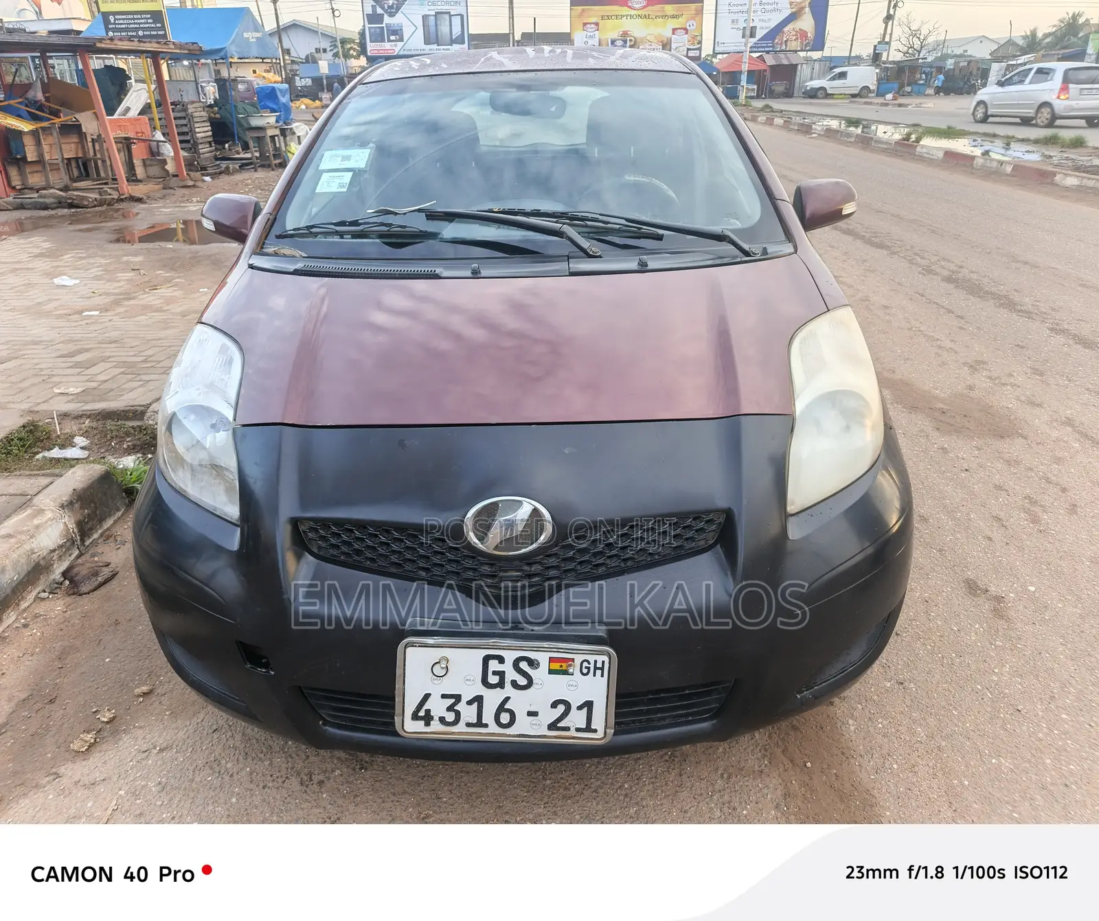 Toyota Vitz 1.3 AWD 5dr 2018 Red