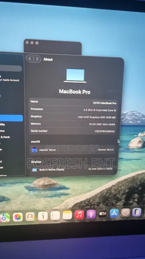 Laptop Apple MacBook Pro 2019 16GB Intel Core i9 SSD 512GB