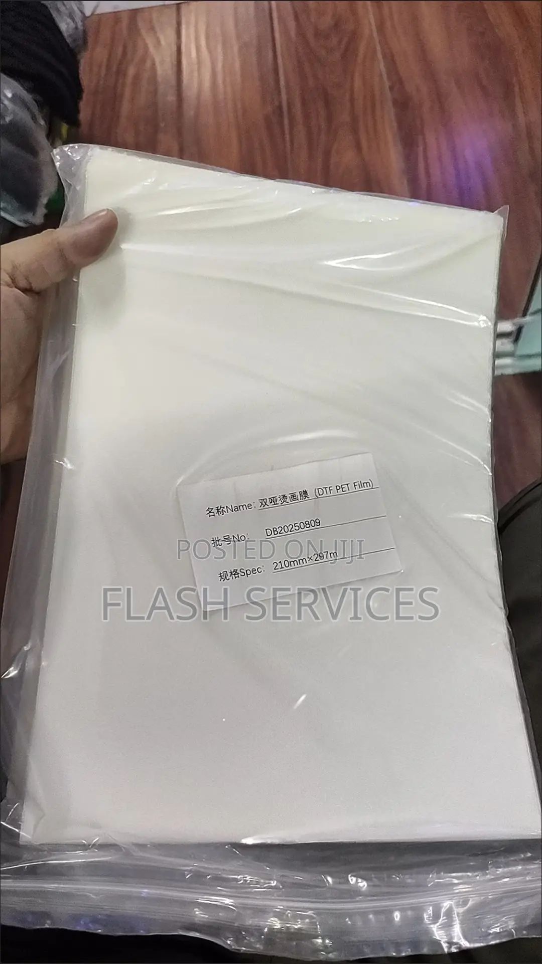 A3 DTF Film 50pcs Per Pack