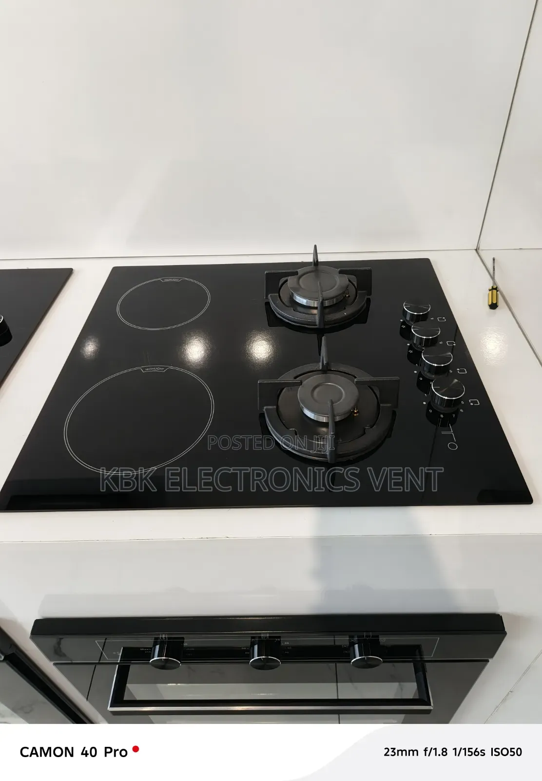 Luxell 60cm 2gas + 2electric Cooker Hob