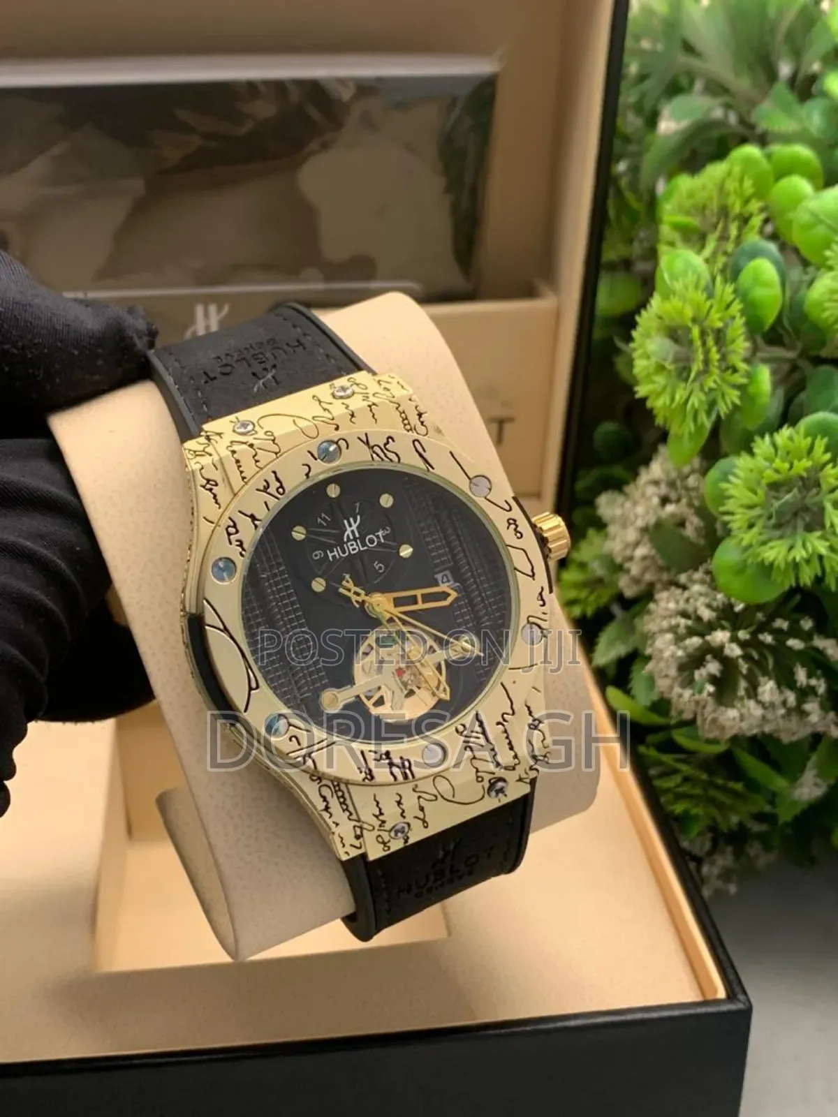 Hublot Leather Watch – Men’S Unisex Luxury Watch in Ghana