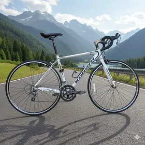 White Road Bike