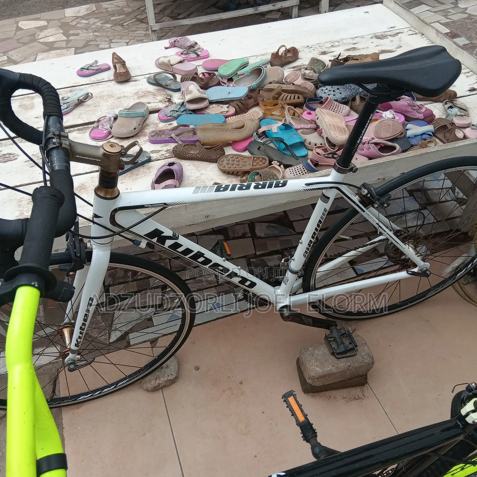 White Road Bike