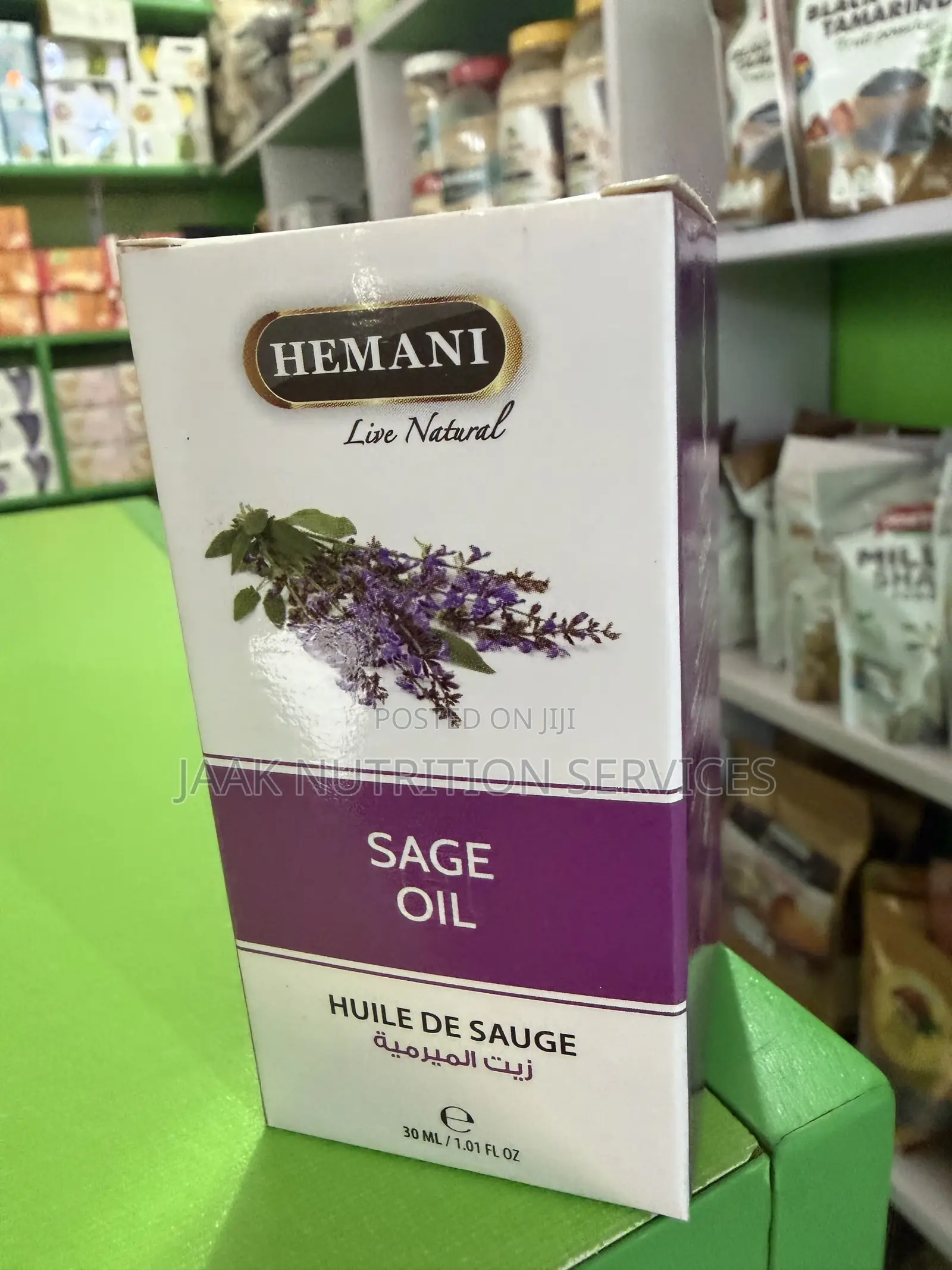 Oils(Sage,Almond,Vitamin C, Almonds)