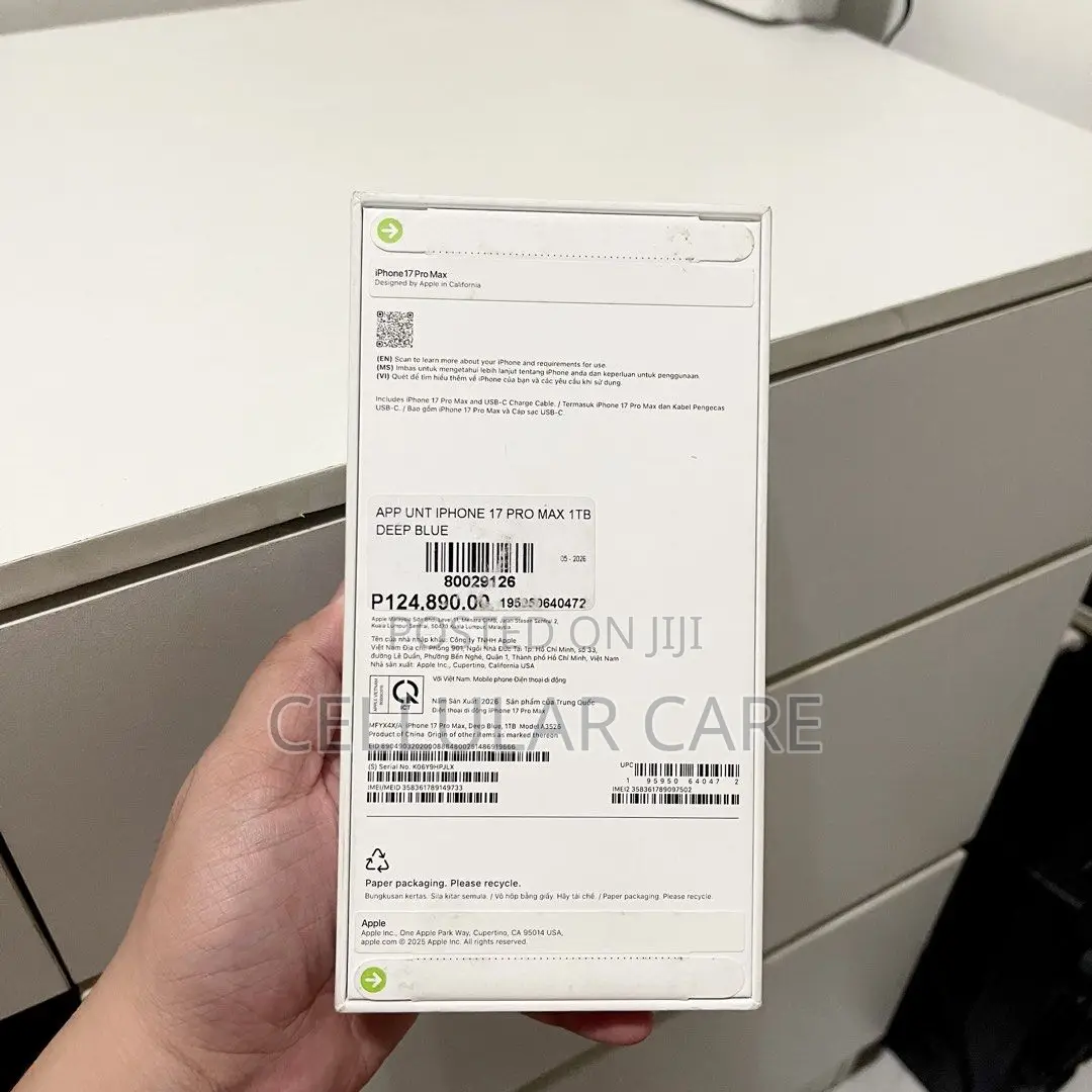New Apple iPhone 17 Pro Max 1 TB Blue