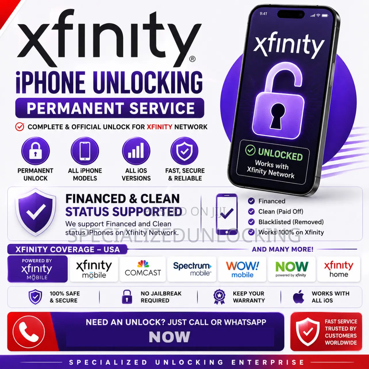 Xfinity iPhone Network Esim Unlocking Permanently
