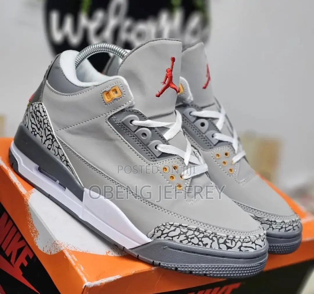 Original Nike Air Retro Jordan 3 Cool Grey