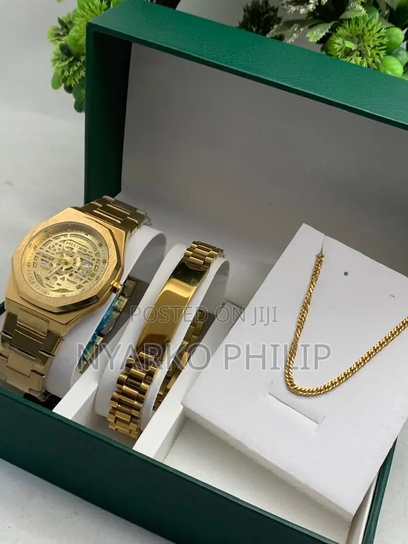 Men Watch Set/ Watch Box