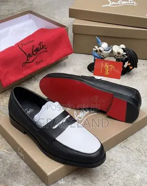 This Is Original Pure Real Leather Christian Louboutin Loafer for Men