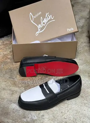 This Is Original Pure Real Leather Christian Louboutin Loafer for Men