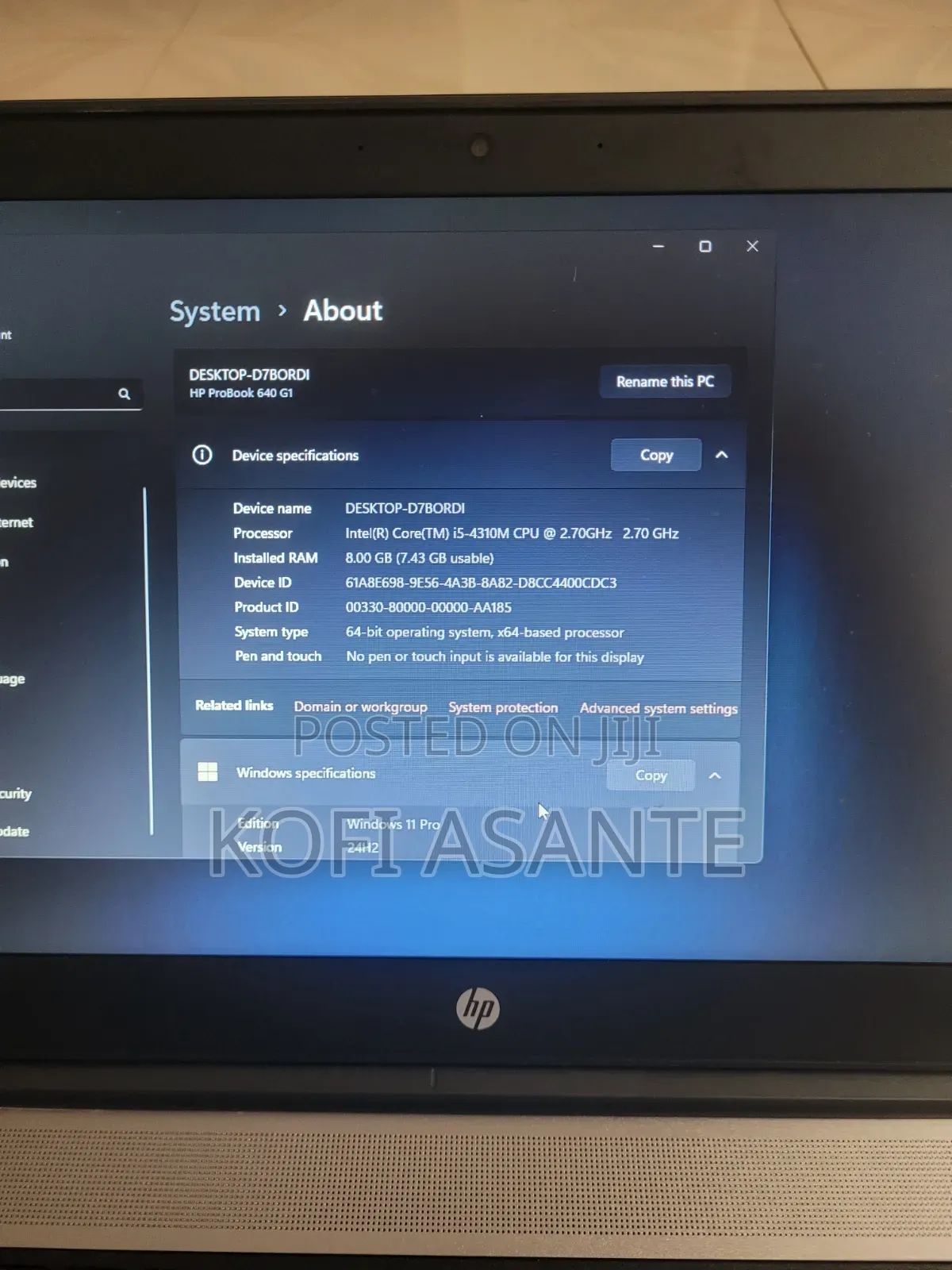 Laptop HP ProBook 640 G1 8GB Intel Core i5 HDD 500GB