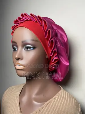 Two Color Satin Hair Bonnet