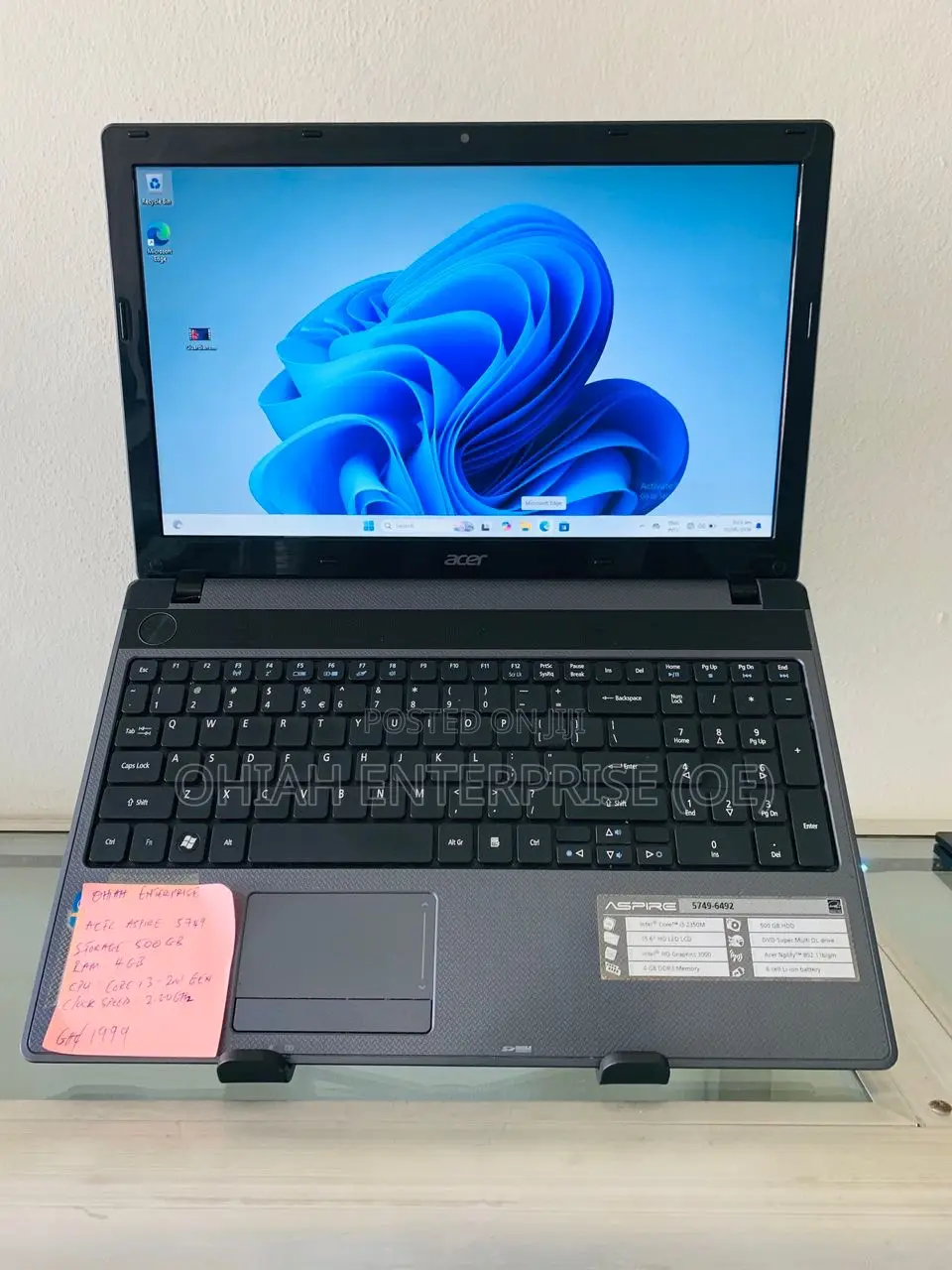 Laptop Acer Aspire 5749 4GB Intel Core i3 HDD 500GB