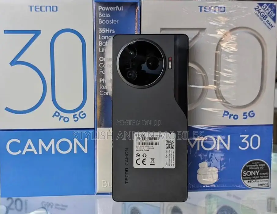New Tecno Camon 30 Pro 5G 512 GB Black