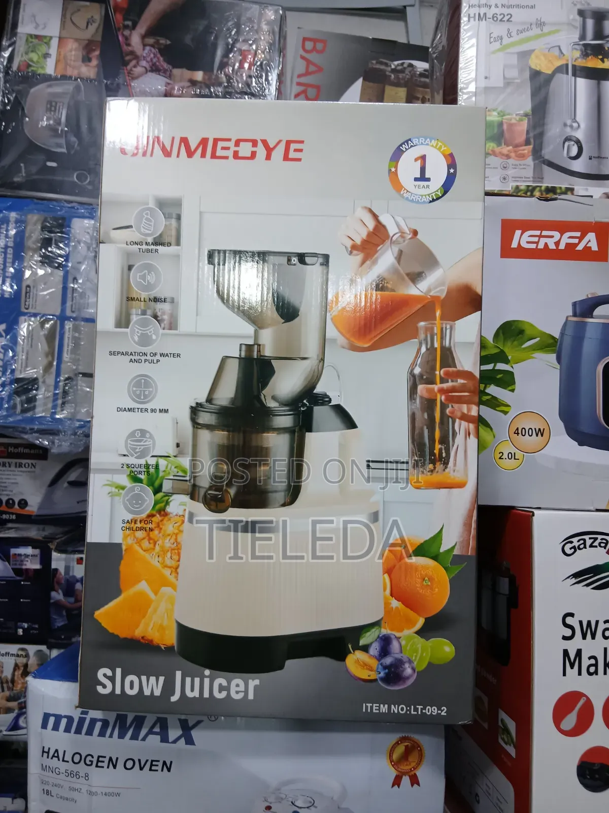 Jinmeoye Slow Juicer Lt-09-2 - Fresh Fruit Vegetable Juice Extractor