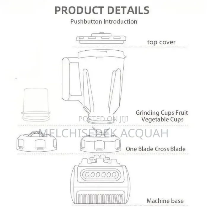 Blender for Sale. (44.4% Discount) Pay GHC 200 Instead of GHC 450.