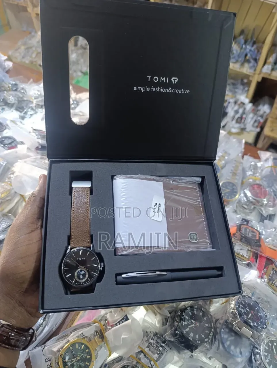 Tomi Men Gift Set (Wallet-Pen-Watch)