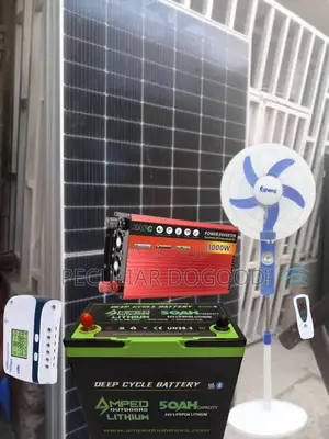Tv + Fan + 3kw Inveter Lithium Big Solar Panels