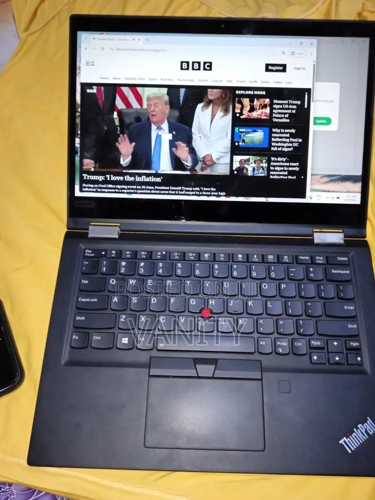 Laptop Lenovo ThinkPad X390 Yoga 16GB Intel Core i7 SSD 256GB