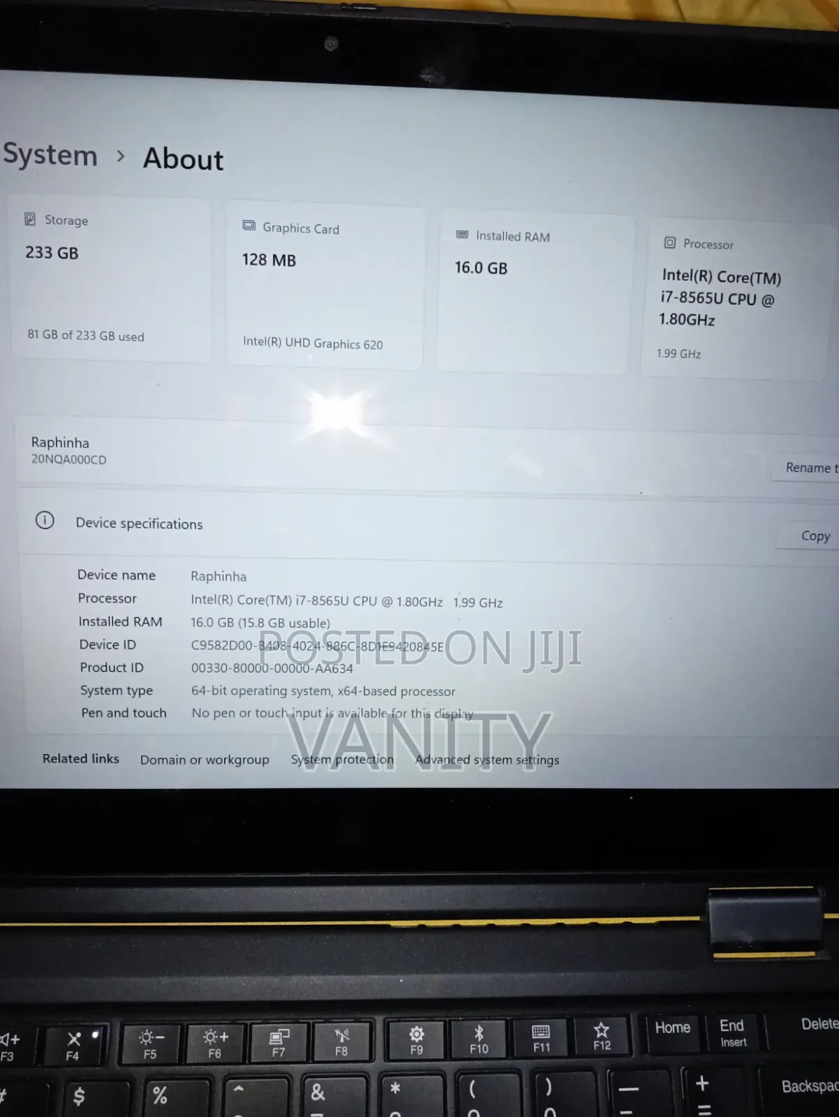 Laptop Lenovo ThinkPad X390 Yoga 16GB Intel Core i7 SSD 256GB