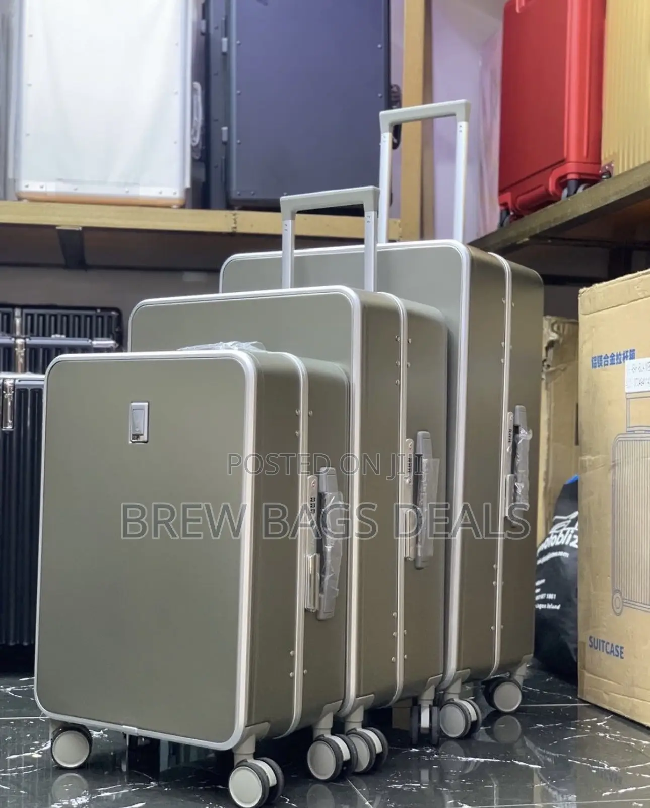 Premium Luxury 3set Zipless Executive Custom Suitcase.