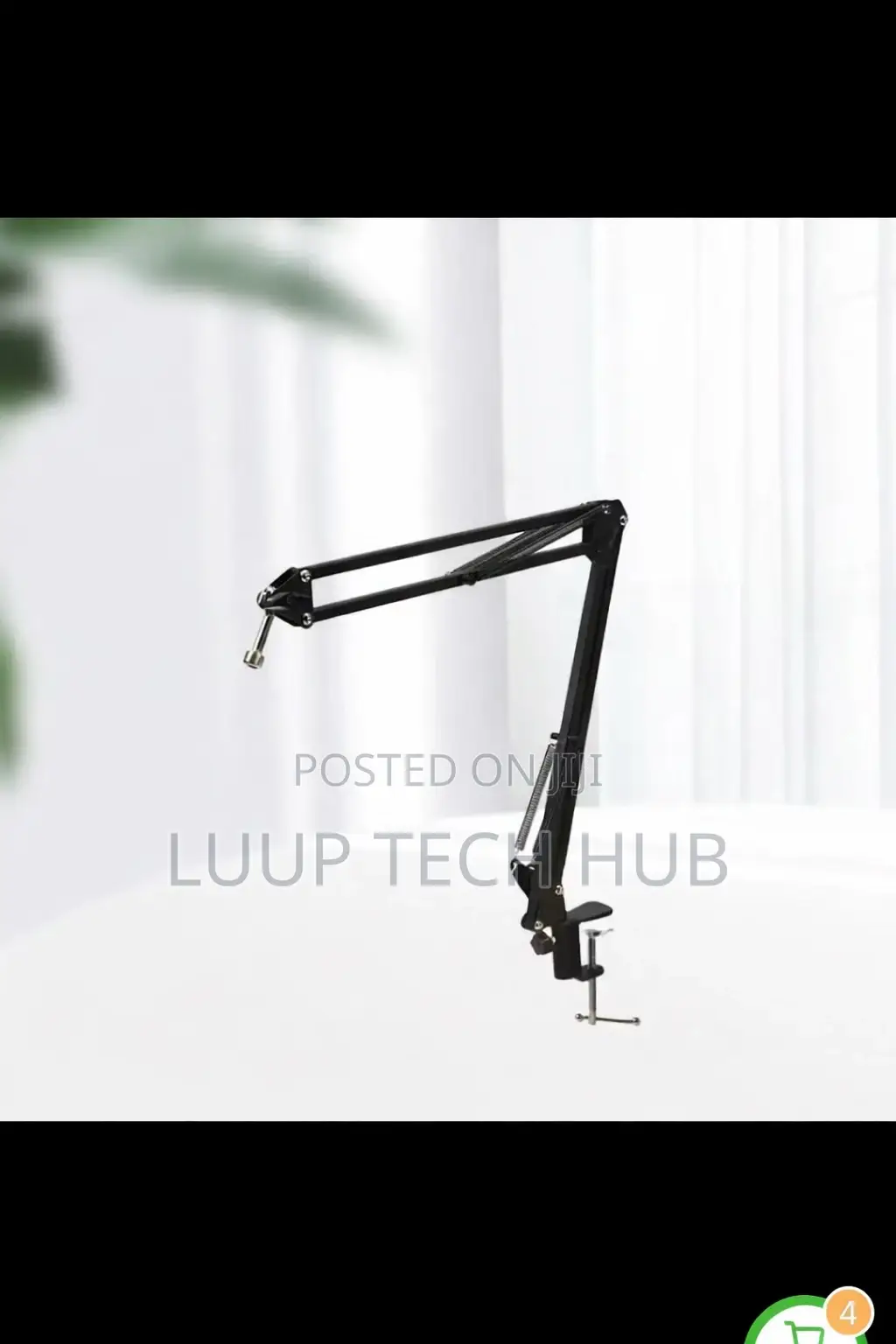 Table Microphone Stand. Boom Arm Mic Holder