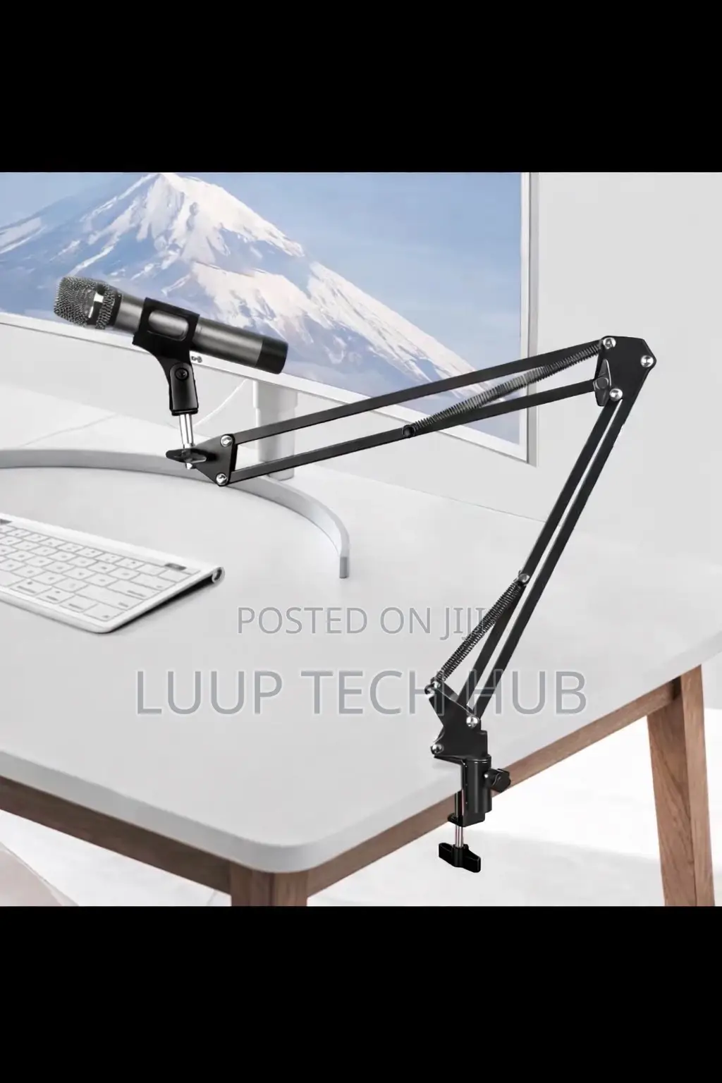 Table Microphone Stand. Boom Arm Mic Holder