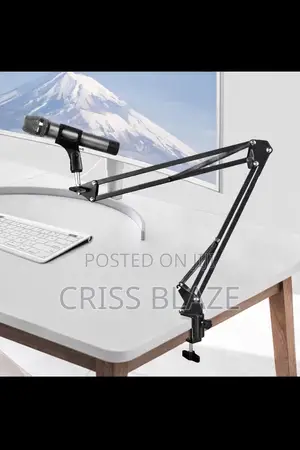 Table Microphone Stand. Boom Arm Mic Holder